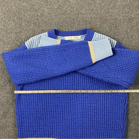 Uniqlo Marni Collab Knitted V-Neck Long-Sleeve Sweater Wool Blend Women’s Sz XL - Picture 10 of 11
